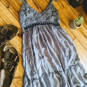 Boho Blue Dress